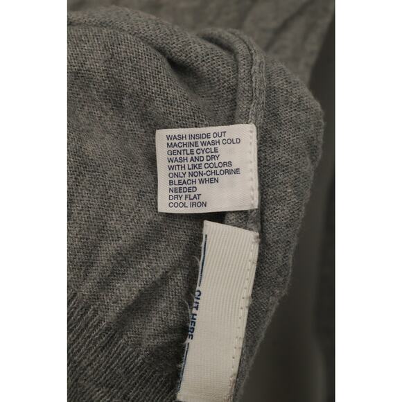 Gap Women's Snap Button Front Cardigan Sweater V-Neck Long Sleeve Size M Gray - Picture 5 of 6